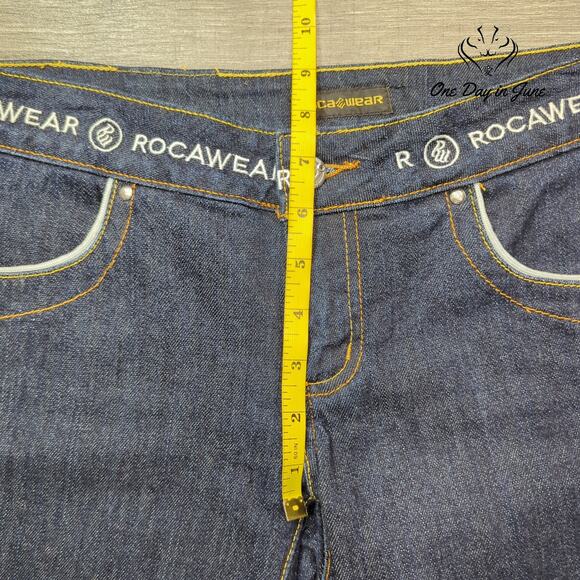 Roca Wear Juniors Cropped Jeans Size 7 - Picture 4 of 6